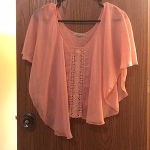 Charlotte Russe coral crop top